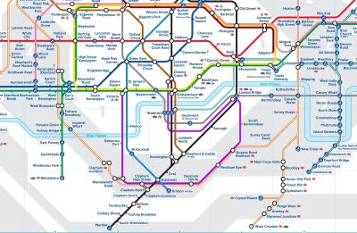 London Tube  on Tube Map 2010 Orange Line And South London1 Jpg